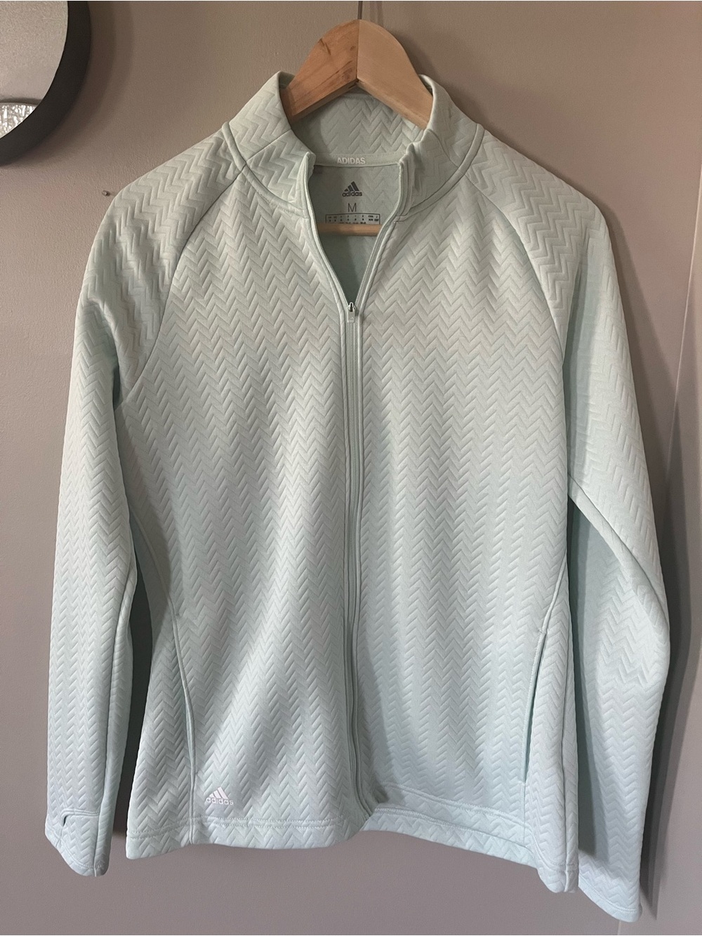 Adidas Mint Chevron Zip Jacket